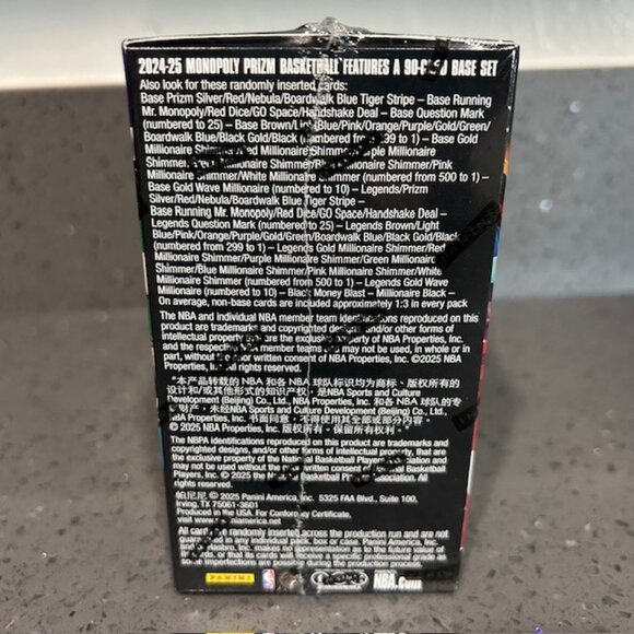 2024-25 Panini Prizm Monopoly Basketball Blaster Box NBA NEW FACTORY SEALED - Picture 4 of 6